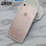 Sexy Lace Floral Paisley Flower Mandala Henna Clear Case For iphone 6 6S Plus 6Plus Phone Cases Fashion Cartoon Capa Back Cover