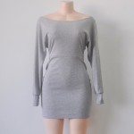 Sexy Off Shoulder Long Sleeve Mini Bodycon Club Dress 2016 New Spring Winter Fit and Flare Casual Women Party Dresses Sexy Off Shoulder Long Sleeve Mini Bodycon Club Dress 2016 New Spring Winter Fit and Flare Casual Women Party Dresses