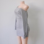 Sexy Off Shoulder Long Sleeve Mini Bodycon Club Dress 2016 New Spring Winter Fit and Flare Casual Women Party Dresses Sexy Off Shoulder Long Sleeve Mini Bodycon Club Dress 2016 New Spring Winter Fit and Flare Casual Women Party Dresses