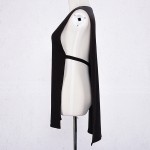 Sexy Side Split Black Women Tank Top Loose Deep V Neck Sleeveless Front Short Back Long Crop Top Christmas Party Feminino Tops