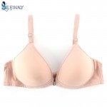 Sexy Women Smooth Front Closure Thin Padded Racerback Seamless Push Up Bra Top Only Cup B