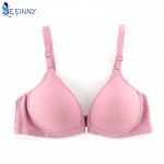 Sexy Women Smooth Front Closure Thin Padded Racerback Seamless Push Up Bra Top Only Cup B