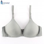 Sexy Women Smooth Front Closure Thin Padded Racerback Seamless Push Up Bra Top Only Cup B