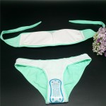 Sexy bandeau swimwear bikini set top & bottom 2017 beach swim push up vintage sequined bathing suit women maillot de bain femme