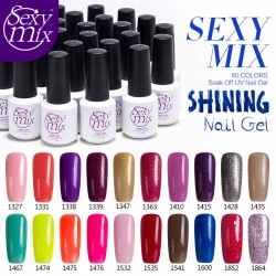 Sexy mix 60 Colors Gel Nail Polish UV Gel Polish Long-lasting Soak-off LED UV Gel Color Winter Hot Nail Color UV Gel Nail Polish