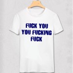 Shameless T-shirt LIP Fuck You Fucking Letter Tops Men's Clothing Cotton T Shirt Short Sleeve Jeremy Allen White Casual Men Tees