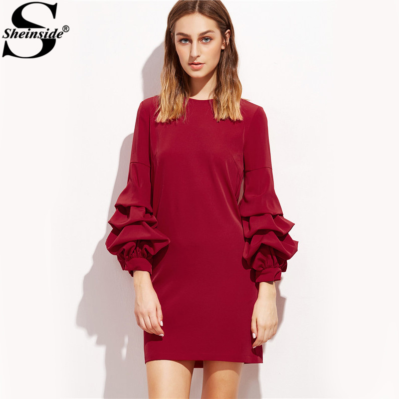 Sheinside Woman's Fashion Fall Casual Dresses Women Business Casual