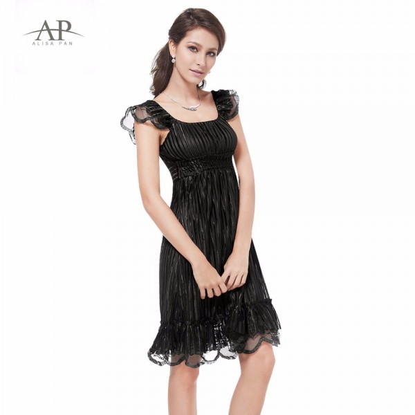 Short Lace Sexy Casual Dresses 2017 HE02713BK Alisa Pan Vestidos Curtos Special Occasion For Women Fast Shipping Casual Dresses