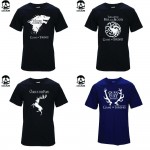 Short Sleeve casual O-Neck Tops Tees Game of Thrones MEN T shirt 2016 top quality cotton Winter is coming Men Tshirt T01