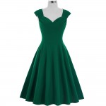 Short Vintage Party Summer Dresses Big Size Fashion Pinup Rockabilly Cotton Casual 50s 60s Dress Sexy Robe Vestidos Women Dress