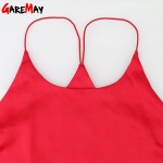 Silk Halter Top Women Camisole 2017 Summer Style Sexy Sleeveless Vest Slim White Crop Top Women Camis Roupas Femininas 3XL Y328a