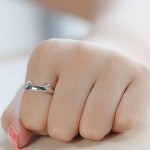 Silver Plated Cat Ear Ring Design Cute Fashion Jewelry Cat Ring For Women and Girl Gifts Adjustable charms Anel GSZR0064