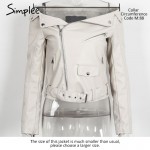 Simplee Off shoulder faux leather jacket women motorcycle jacket 2016 autumn winter outerwear coats Short zipper basic jackets