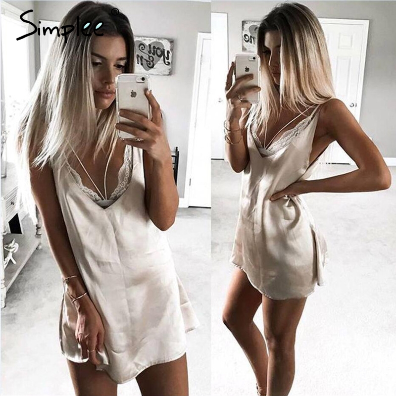 satin summer dress