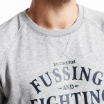 Simwood 2017 New Spring   Design Men Color Matching Letter Printing Pullover Round Collar Sweatshirt  WY8028