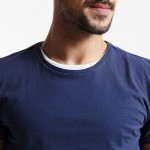 Simwood Brand Clothing Cotton O-neck Men's T-shirts Camisas Masculinas Fashion Solid Slim Fit Crew Neck Simple Top Tees TD1073
