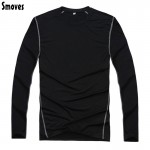Smoves S-XXL Men's Compression Body Base Layer Under Top Long Sleeve T-Shirts Tops Skins Gear Cool Dry New 2017 Free Shipping