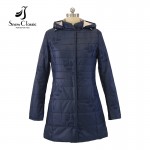 Snow Classic 2017 new women jacket spring  thin women quilted coat  With Hood parkas Women's Fashion parka coat and jacket 17308