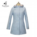 Snow Classic 2017 new women jacket spring  thin women quilted coat  With Hood parkas Women's Fashion parka coat and jacket 17308