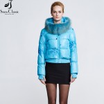 Snow Classic Women's Winter Jacket 2016 Real Raccoon Fur Collar Jacket And Coats close-out stock 9305a