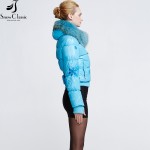 Snow Classic Women's Winter Jacket 2016 Real Raccoon Fur Collar Jacket And Coats close-out stock 9305a