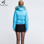 Snow Classic Women's Winter Jacket 2016 Real Raccoon Fur Collar Jacket And Coats close-out stock 9305a