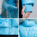 Snow Classic Women's Winter Jacket 2016 Real Raccoon Fur Collar Jacket And Coats close-out stock 9305a