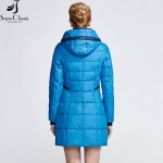 Snow Classic winter jacket women 2016 Fashion Padded Female Jacket Thick Long Jacket Parkas for Women 15147