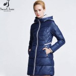 Snow Classic winter jacket women 2016 Fashion Padded Female Jacket Thick Long Jacket Parkas for Women 15147