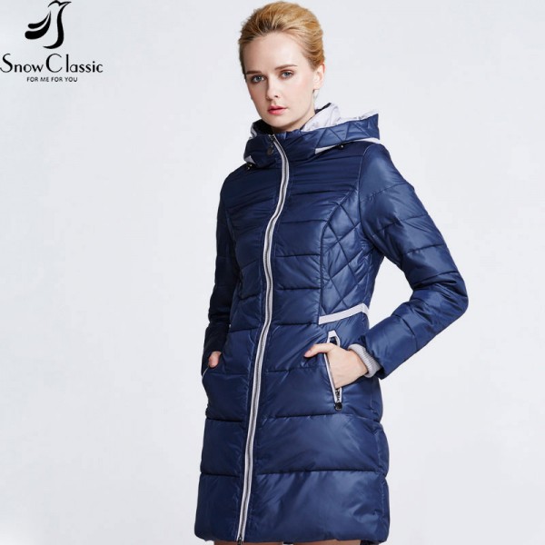 Snow Classic winter jacket women 2016 Fashion Padded Female Jacket Thick Long Jacket Parkas for Women 15147