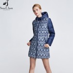 Snowclassic Winter Jacket Women Fashion Padded Coat Thick Long female parka women winter jacket big sale  15311A