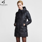 Snowclassic Women's Winter Jacket 2016  Female Long Jacket  Women Padded Jacket Parka Women 15223