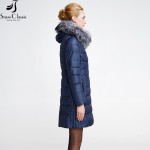 Snowclassic Women's Winter Jacket 2016 Faux Fur Collar Jacket Padded Hooded Winter Jacket Women 14220am