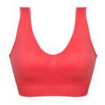 Soft Sports Bra Women Yoga Fitness Stretch Workout Sport Tank Top Seamless Padded Push Up Bra 