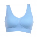 Soft Sports Bra Women Yoga Fitness Stretch Workout Sport Tank Top Seamless Padded Push Up Bra 