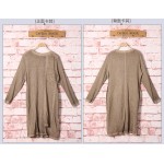 Spring Autumn new cotton linen dress for female  Women long sleeve do old casual dresses 66021