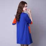 Spring Dress O Neck Long Sleeve Cotton Dress Casual Loose Patchwork Vintage Dress Plus Size Women Clothing Spring Dress O Neck Long Sleeve Cotton Dress Casual Loose Patchwork Vintage Dress Plus Size Women Clothing