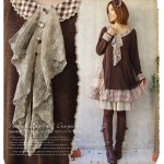 Spring Japanese Mori Girl Dress Women's Sweet Loose Cravat Irregular Knitted Full Sleeve Cute Lolita Female Vestido Dresses C181