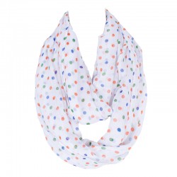 Spring New Lovely Female Dot&Stripe Ring Scarf Fashion Women Voile Nice Character Loop Scarf Ethnic Style Size