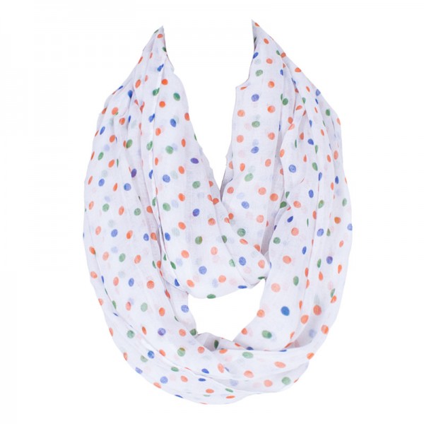 Spring New Lovely Female Dot&Stripe Ring Scarf Fashion Women Voile Nice Character Loop Scarf Ethnic Style Size