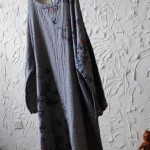 Spring Plus Size Cotton Linen Dresses Loose Vestidos 2018 Original Design Floral Print Dress Vintage Long Sleeve Casual Dress