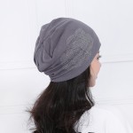 Spring and Autumn ladies beanie knitted hat women flower rhinestones hats for women's skullies caps girl cap gorros balaclava