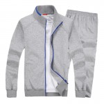 Spring and autumn fat XL lovers'suits suit fat cotton jacket trousers sportswear Pangge male tide Jacket and trousers