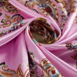 Square Silk Scarf For Women Luxury Designer Brand Ladies Scarves Female Hijab 90*90cm