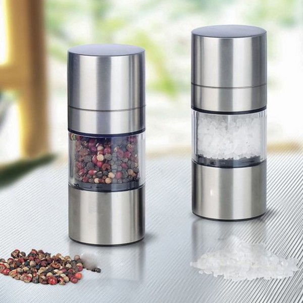 Stainless Steel Manual Salt Pepper Mill Grinder Kitchen Mill Muller Kitchen Tool Spice Sauce Grinder kitchen accessories