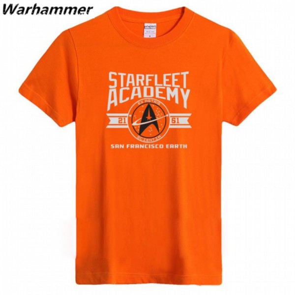 Star Trek II T Shirt Men Short Sleeve Cotton 6.2oz Tee Shirt Homme O-neck Black Red S-3XL Printed Starfleety Academy Novelty Top