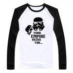 StarWars T-Shirt Man Star Wars T Shirt Men Tops Imperial Stormtrooper Men long sleeve brand clothing fitness tees tops