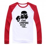 StarWars T-Shirt Man Star Wars T Shirt Men Tops Imperial Stormtrooper Men long sleeve brand clothing fitness tees tops