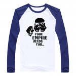 StarWars T-Shirt Man Star Wars T Shirt Men Tops Imperial Stormtrooper Men long sleeve brand clothing fitness tees tops