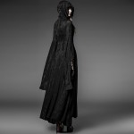 Steampunk knitting jacquard vintage famale gothic long hooded dress cultivate one's morality show thin witch dresses